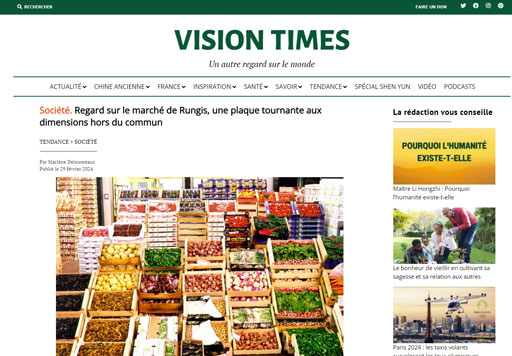 Vision Times special marche de rungis