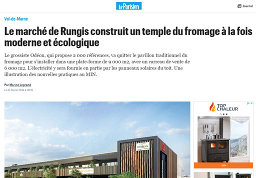 le parisien rungis construction du temple du fromage